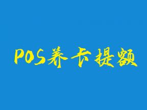 2023年哪种pos机信用卡提额比较快？