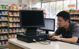 收银机屏幕不亮怎么处理？