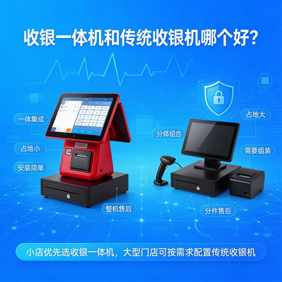 收银一体机和传统收银机哪个好？-第1张图片-南京收银机
